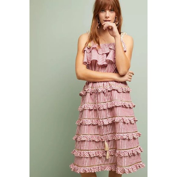Anthropologie Misa Los Angeles Carson Tiered Dress size XS